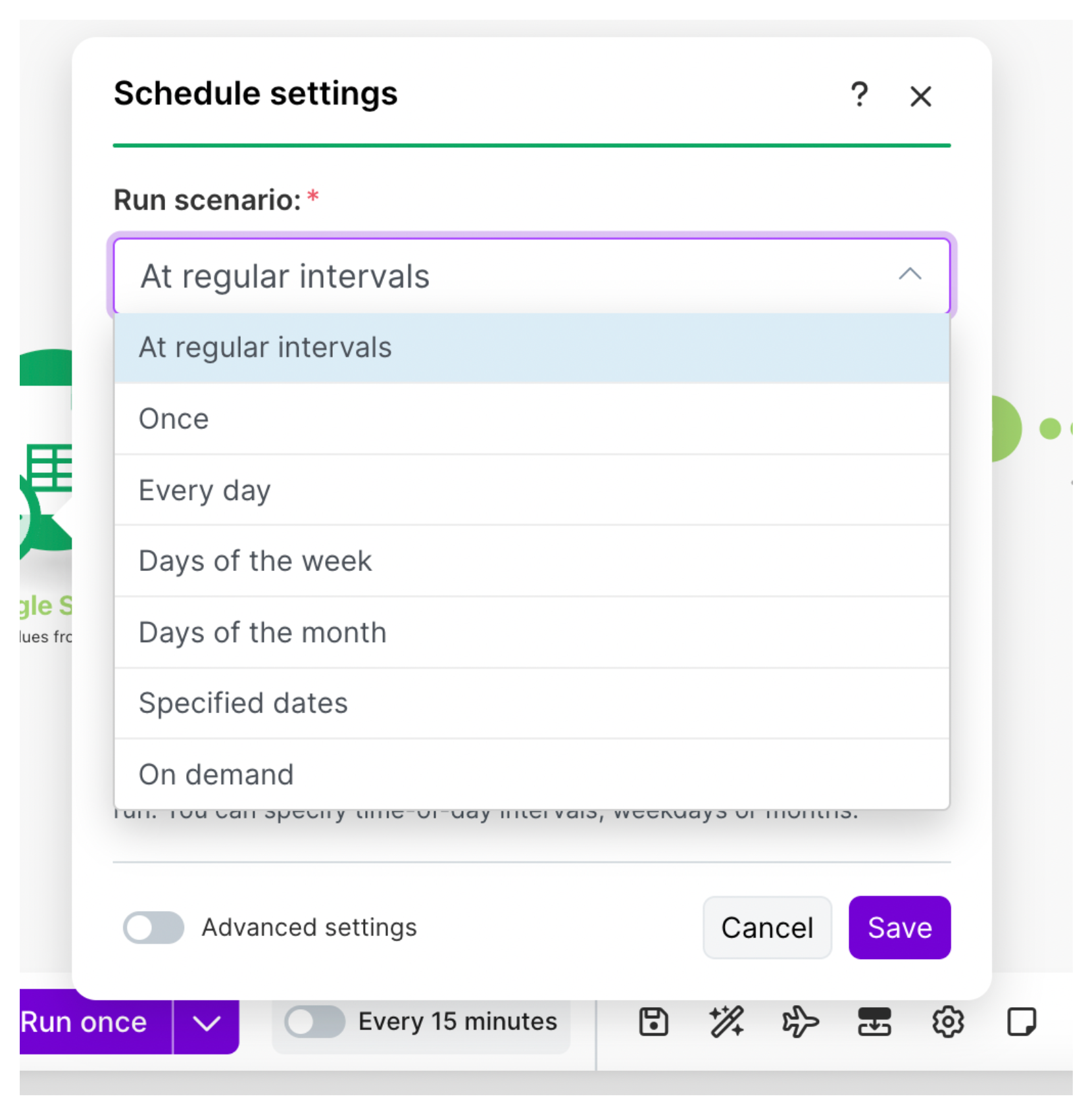 Schedule the Automation
